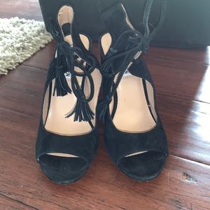 Steve Madden suede chunky heels